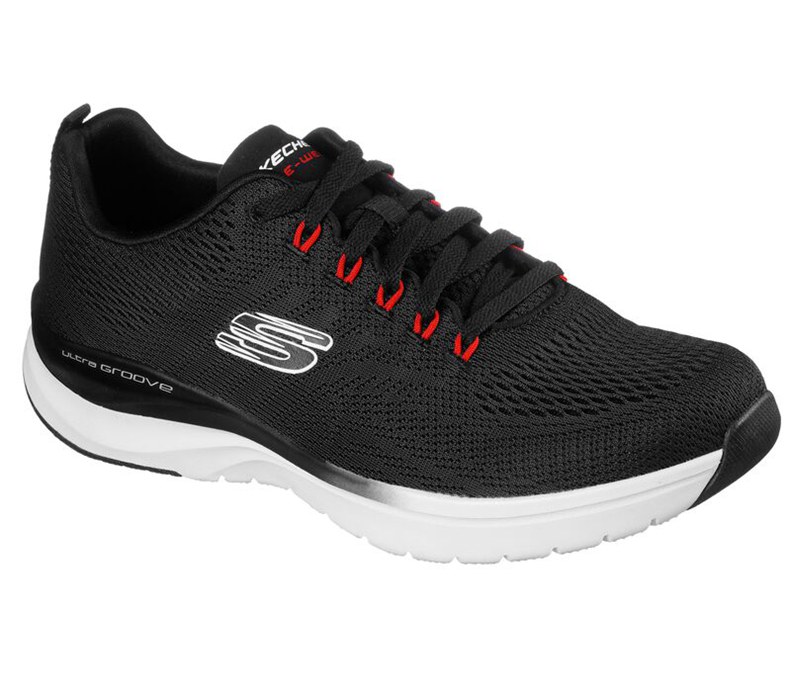 Skechers Ultra Groove - Templar - Mens Sneakers Black [AU-LL2711]